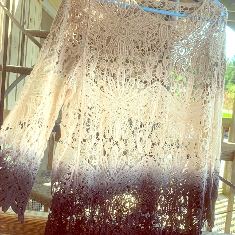 Ombré lace top